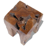 ZNTS Stool Solid Teak Wood 243471