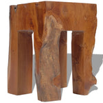 ZNTS Stool Solid Teak Wood 243471