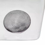 ZNTS Stool/Side Table Dice Shape Aluminium Silver 243506