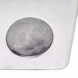 ZNTS Stool/Side Table Dice Shape Aluminium Silver 243506