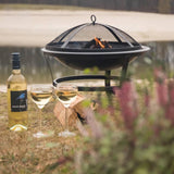 ZNTS RedFire Fire Bowl Atlanta Black Steel 51 cm 85014 411826