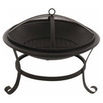 ZNTS RedFire Fire Bowl Atlanta Black Steel 51 cm 85014 411826