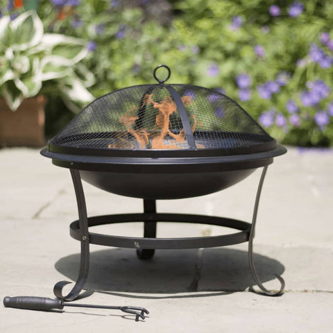 ZNTS RedFire Fire Bowl Atlanta Black Steel 51 cm 85014 411826