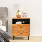 ZNTS Bedside Cabinet 50x33x60 cm Solid Wood Acacia 356865