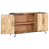 ZNTS Sideboard 140x40x80 cm Solid Mango Wood 247803