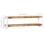 ZNTS TV Cabinet 150x30x40 cm Solid Mango Wood 247825