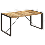 ZNTS Dining Table 160x80x75 cm Solid Mango Wood 247417