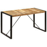 ZNTS Dining Table 140x70x75 cm Solid Mango Wood 247420