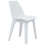 ZNTS Garden Chairs 2 pcs White Plastic 45610