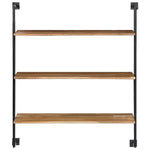 ZNTS Wall Shelf 94x35x113 cm Solid Acacia Wood 247695