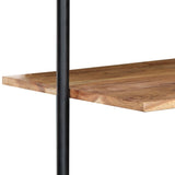 ZNTS Wall Shelf 94x35x113 cm Solid Acacia Wood 247695