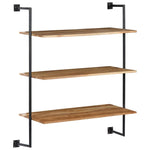 ZNTS Wall Shelf 94x35x113 cm Solid Acacia Wood 247695