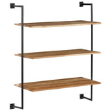 ZNTS Wall Shelf 94x35x113 cm Solid Acacia Wood 247695