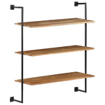 ZNTS Wall Shelf 94x35x113 cm Solid Acacia Wood 247695