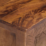 ZNTS Storage Box 120x30x40 cm Solid Mango Wood 247697