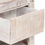 ZNTS Bedside Cabinet White 40x30x50 cm Solid Acacia Wood 247743