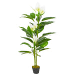 ZNTS Artificial Plant Anthurium with Pot White 155 cm 280162