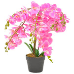 ZNTS Artificial Plant Orchid with Pot Pink 60 cm 280166