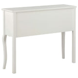 ZNTS Sideboard 110x30x85 cm White Solid Wood 249817