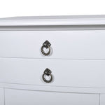 ZNTS Nightstands with Drawers 2 pcs White 276043