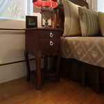 ZNTS Nightstands with Drawers 2 pcs Brown 276044