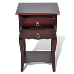 ZNTS Nightstands with Drawers 2 pcs Brown 276044