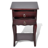 ZNTS Nightstands with Drawers 2 pcs Brown 276044