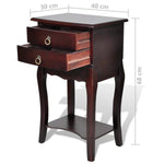 ZNTS Nightstands with Drawers 2 pcs Brown 276044