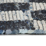 ZNTS Hand-woven Chindi Rug Denim 200x290 cm Blue 133952