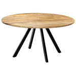 ZNTS Dining Table 150x73 cm Solid Mango Wood 247849