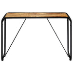 ZNTS Dining Table 118x60x76 cm Solid Rough Mango Wood 247868