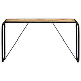 ZNTS Console Table 140x35x76 cm Solid Rough Mango Wood 247869