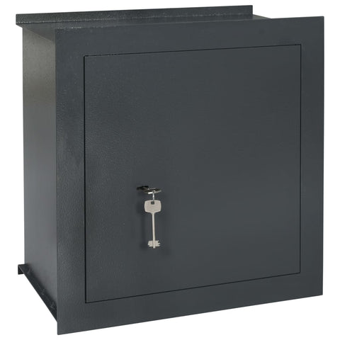 ZNTS Wall Safe Dark Grey 42x24x42.6 cm 144688