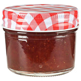 ZNTS Glass Jam Jars with White and Red Lids 96 pcs 110 ml 50791