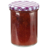 ZNTS Glass Jam Jars with White and Purple Lid 96 pcs 400 ml 50817