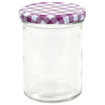 ZNTS Glass Jam Jars with White and Purple Lid 96 pcs 400 ml 50817