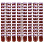ZNTS Glass Jam Jars with White and Purple Lid 96 pcs 400 ml 50817
