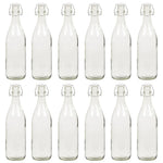 ZNTS Glass Bottle with Clip Closure 12 pcs 1 L 50826