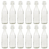 ZNTS Glass Bottle with Clip Closure 12 pcs 1 L 50826