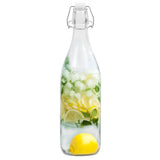 ZNTS Glass Bottle with Clip Closure 12 pcs 1 L 50826
