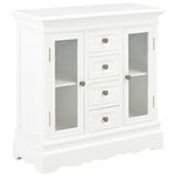 ZNTS Sideboard White 70x28x70 cm Solid Pine Wood 280027