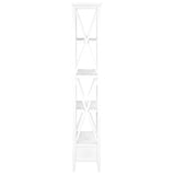 ZNTS Bookcase with 1 Drawer White 60x30x170 cm MDF 280035