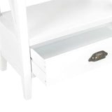 ZNTS Bookcase with 1 Drawer White 60x30x170 cm MDF 280035