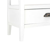 ZNTS Bookcase with 1 Drawer White 60x30x170 cm MDF 280035