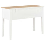 ZNTS Writing Desk White 109.5x45x77.5 cm Wood 280069