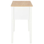 ZNTS Writing Desk White 109.5x45x77.5 cm Wood 280069