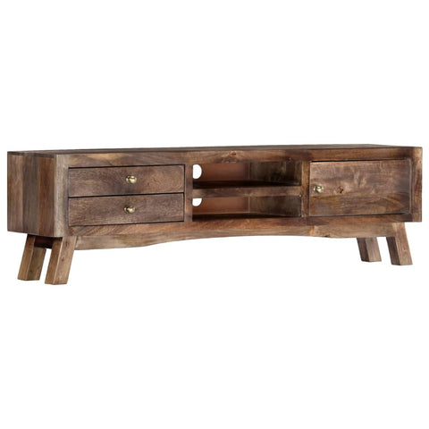 ZNTS TV Cabinet 140x30x40 cm Solid Mango Wood 247996