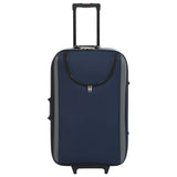 ZNTS Soft Case Trolleys 3 pcs Navy Oxford Fabric 91871