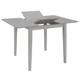 ZNTS Extendable Dining Table Grey x80x74 cm MDF 247627