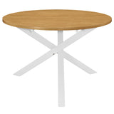 ZNTS Dining Table White 120x75 cm MDF 247631